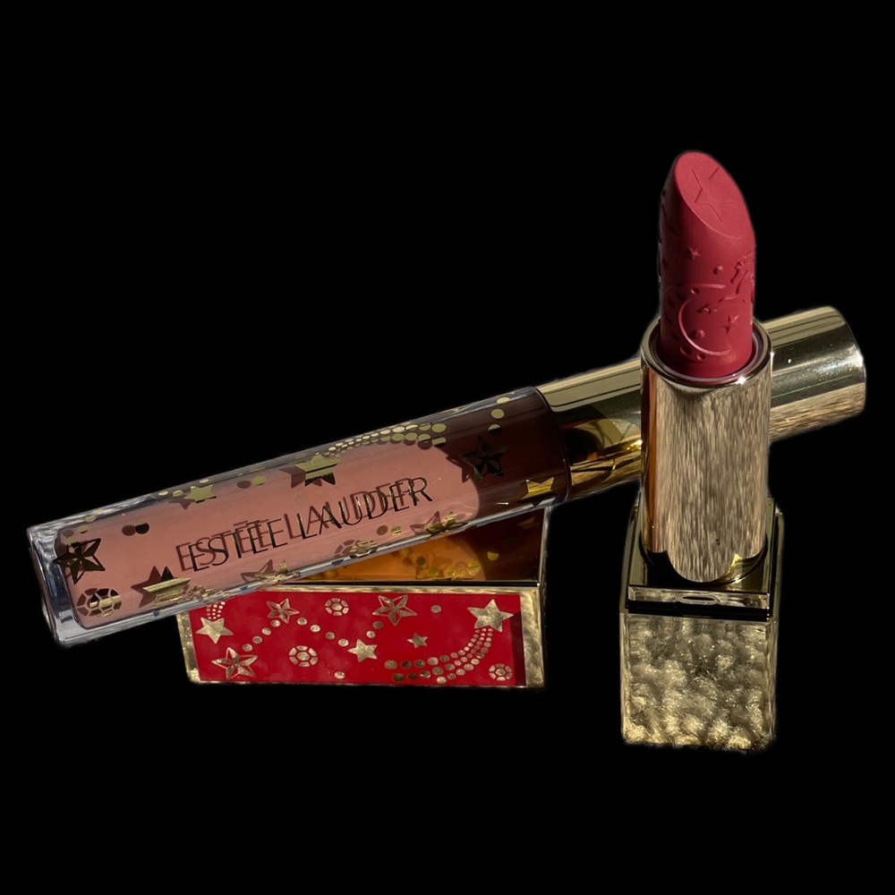 Estée Lauder Limited Edition CONSTELLATION ROSE Lipstick & SUNDROPS Lip Gloss
